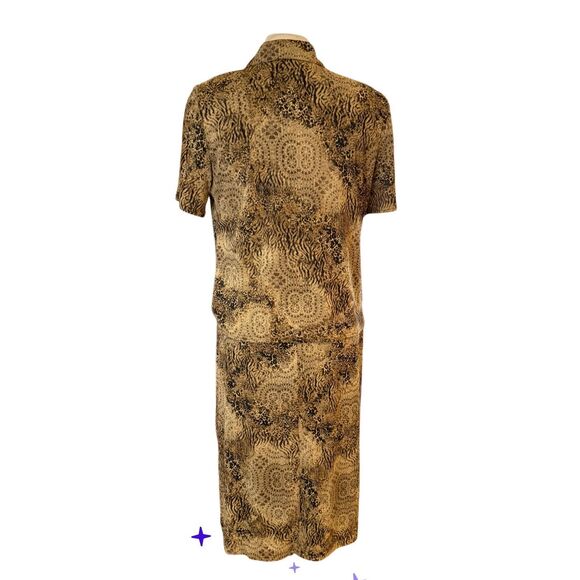 Jessica Howard Animal Print Dress & Jacket Dz. 12 Vintage 2-Pcs - Picture 9 of 10